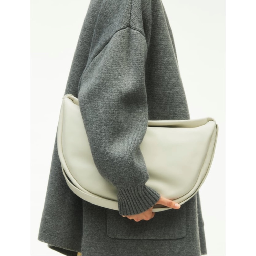ZARA ~ HALF MOON LEATHER CROSSBODY BAG (NWT)